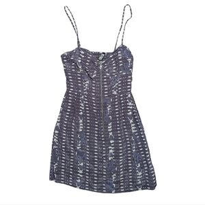 Vena Cava Front Zipper Silk Dress Size 8